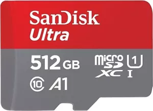 Authentic-SanDisk 512GB Ultra microSDXC UHS-I Memory Card with Adapter - Picture 1 of 4