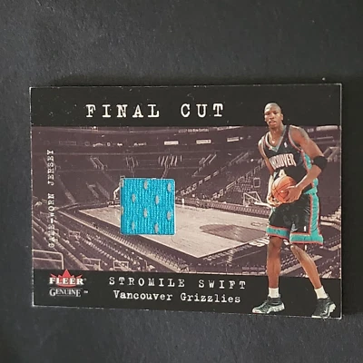 STROMILE SWIFT 2001-02 Fleer Genuine Final Cut Game Worn Jersey Grizzlies - Image 1 of 2