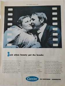 1960 Carrier Air Conditioning back when beauty got the breaks vintage ad - Picture 1 of 1