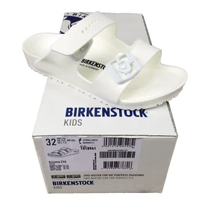 Birkenstock Kid's Arizona EVA Narrow Fit WHITE- 1018941 - US Size L 1 EUR 32 - Picture 1 of 6