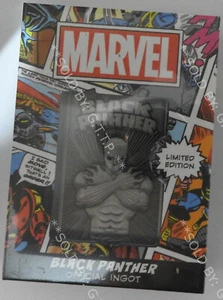MARVEL LIMITED EDITION METAL BLACK PANTHER COLLECTABLE INGOT - FREE UK P&P - Picture 1 of 5