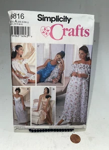 Vintage Simplicity Crafts Pattern 8816 Lingerie Size XS-S-M-L - Picture 1 of 2