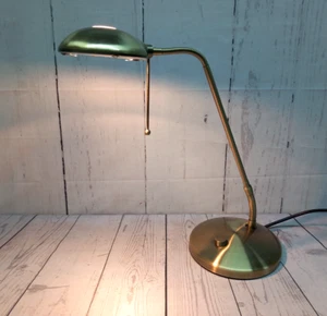 Halo Desk Lamp By Dar Lighting Flexi Top Brass Effect Dimmer Light 17" Tall - Picture 1 of 20