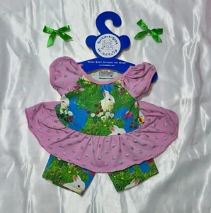 Build a Bear Denmark Bunny Rabbit Outfit Rare Easter Spring International Set - Bild 1 von 6