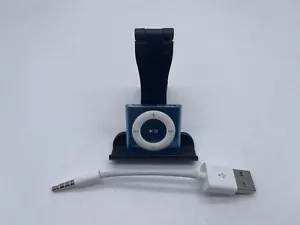 Apple iPod Shuffle 4th Generation Blue 2 GB A1373 FULLY WORKING - Picture 1 of 2