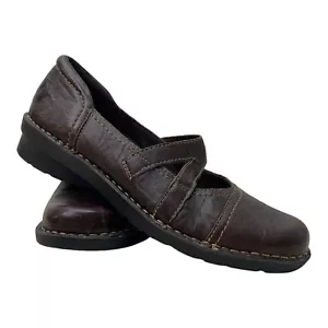 Clarks Bendables braune Leder-Komfortschuhe Mary Jane Damen Größe 6 M - Bild 1 von 10
