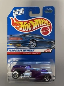 1999 Hot Wheels First Edition Screamin' Hauler 15/26 (Purple Version) New - Picture 1 of 2