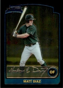 2003 BOWMAN CHROME - RC #188 MATT DIAZ TAMPA BAY DEVIL RAYS - Picture 1 of 2