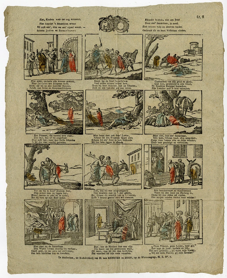 Antique Print-CATCHPENNY-RELIGION-GOOD SAMARITAN-Anonymous-1819-1831 - Image 1 of 1