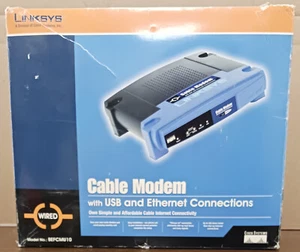 CISCO LINKSYS- BEFCMU10 - ETHERNET CABLE MODEM - USED IN ORIGINAL BOX - Picture 1 of 4