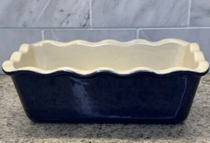 Emile Henry Kastenform blau 61,64 Rüschen Brot Backform Frankreich 1002 - Bild 1 von 7
