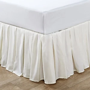 HST Super Soft Solid Microfiber 14" Gathered Bed Skirt Dust Ruffle Hotel Quality - Picture 1 of 56