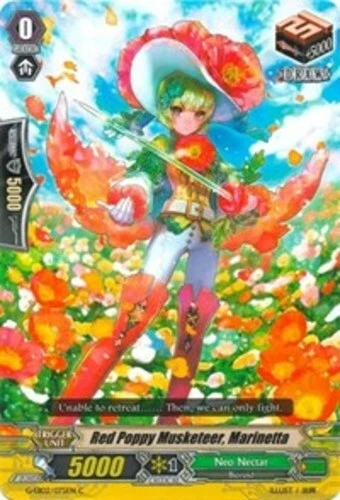 Cardfight 4x Red Poppy Musketeer, Marinetta - G-EB02/075EN - C - Image 1 of 1
