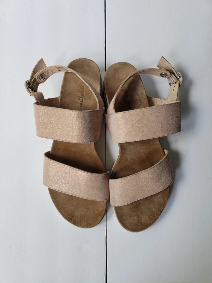 Sandalias Paul Green Selma Slingback Gamuza Rosa Brillante Talla UK 7.5 US 10 Foto 1 de 4