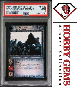 THE WITCH KING Lord of Angmar PSA 9 2001 Decipher LOTR Fellowship of the Ring 1R - Picture 1 of 2