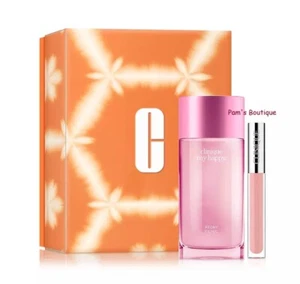 CLINIQUE 2pc Set w/My Happy Peony Picnic (3.4oz) + Airkiss Pop Lip Gloss (.11oz) - Picture 1 of 1