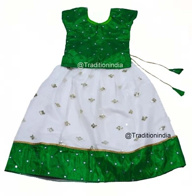 Baby Girls Lehenga, Ready To Wear Lehenga Choli, Festive Wear Girls Dress,  - Image 1 of 4