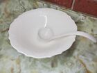 American Traditional Canonsburg Pottery Large Serving Bowl w Spoon. PLS READ 