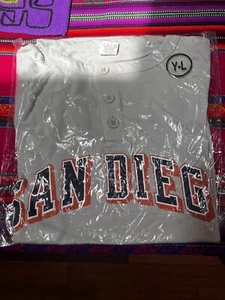 YOUTH LARGE In Hand San Diego Padres Tony Gwynn Henley Jersey SGA 8/12/24 - Picture 1 of 1