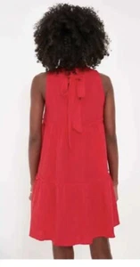 Tuckernuck Pomander Place Red Lightweight Gaze Morgan Dress Damen Size S - Bild 1 von 7