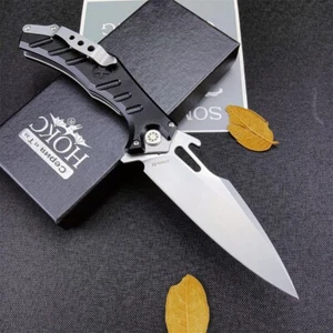 Cuchillo de hoja plegable táctico ruso HOKC Finka Mangust2 hoja de acero D2 + clip - Imagen 1 de 6