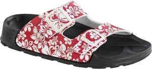 Birki's by Birkenstock Haiti Birko-Flor Sandals Hawaii Flower Red 35 4 4.5 N-M - Picture 1 of 5