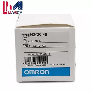 New In Box OMRON PLC Twin Timer H3CR-F8 100-240V AC 1 Year Warranty US Stock - Picture 1 of 6
