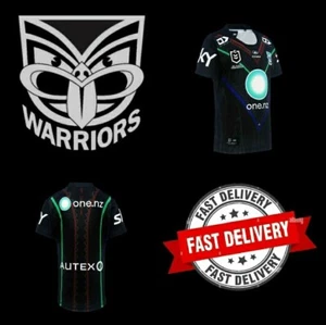 NEW New Zealand Warriors 2024 Indigenous Men's NRL Rugby League Jersey LARGE - Picture 1 of 5
