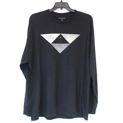 Camiseta moletom preta escala 100% algodão GG fabricada nos EUA - Imagem 1 de 4