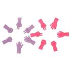 12pcs Red Rubber Kniting Needle Tip Cover Sewing Crafts Tool Crocheting Set