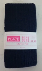 THE CHILDREN'S TODDLER GIRLS CABLE KNIT TIGHTS 3T-4T TIDAL NEW WITH TAG! - Picture 1 of 2