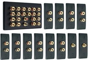 Kit de placa frontal de pared de sonido envolvente negro mate 10,2 - SIN SOLDADURA - Imagen 1 de 7