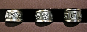 Anillo, plata 925, parte ennegrecido, hecho a mano. - ¡Diferentes tamaños! - Imagen 1 de 9
