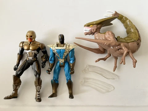 90’s Action Figure Lot  - X-Men BROOD Shaq STEEL and Ultraverse PROTOTYPE Cover