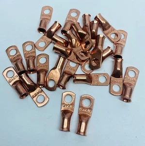 Lot Of 25, 4AWG 4-5/16 Hole Pure Copper Lugs, CFLUG-04AG-56 - Picture 1 of 3