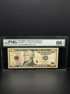 2004-10 DOLLARS STAR NOTE End Low Run High Grade Very Nice Bill Fo Your Coll  - Image 1 of 2