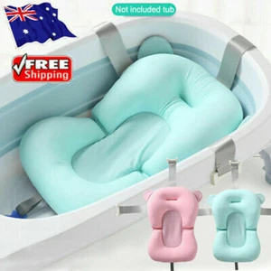 Baby Bath Tub Pillow Pad Air Cushion Mat Floating Soft Seat Infant-Newborn - Picture 1 of 16
