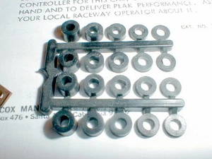 (20) Axle Spacers Black Nylon for 1/8" Slot Car Axles Cox NOS 4 each/5 diff size - Picture 1 of 1
