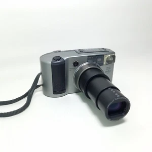 Minolta Riva Zoom 140 EX Datum 35 mm Film Point and Shoot Kamera silber getestet - Bild 1 von 16