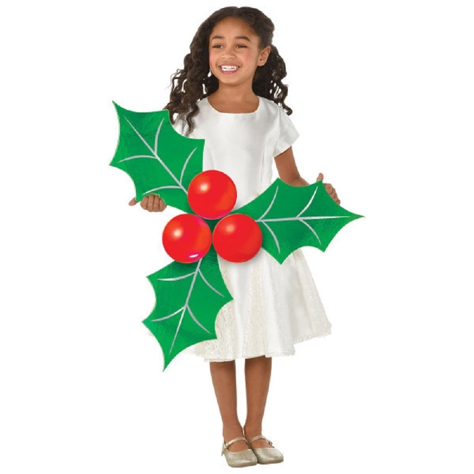 Amscan Festive Christmas Holly Photo Prop Kit Party Supply Kit - 3 Sets in each - Image 1 of 1