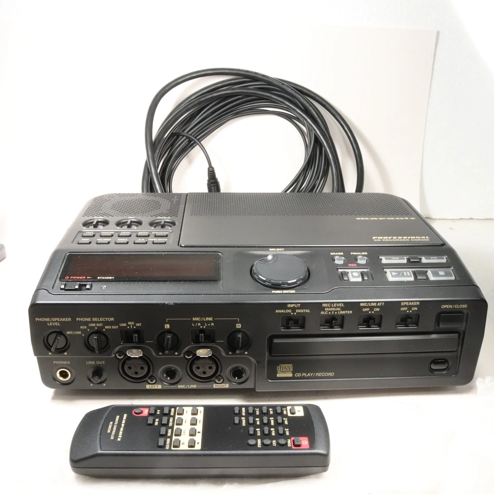 Marantz CDR300/U1B Professional CD Recorder / Player with Remote Control & Cord - Image 1 of 4