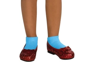Child's Wizard of Oz Dorothy Deluxe Red Glitter Costume Shoes, X-Small - Picture 1 of 2