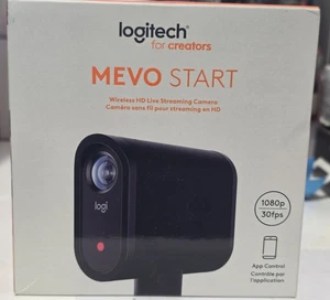 Logitech Mevo Start Wireless 1080p Hd Live Streaming Camera/ Black  - Picture 1 of 10