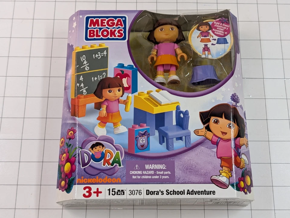 Dora's School Adventure Mega Bloks 3076 Explorer Building Set - Image 1 of 4