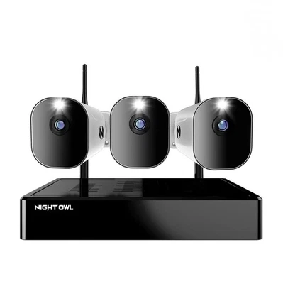 Night Owl 10 Channel 4K Wi-Fi NVR with 1TB Hard Drive and 3 Wire Free (Battery)  - Image 1 of 4