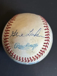 Gene Larkin Autographed Baseball Signed In Person Minnesota Twins - Picture 1 of 1