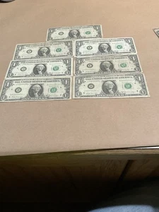 1969 john b connally $1 Star Notes - 7 Qty - Picture 1 of 7
