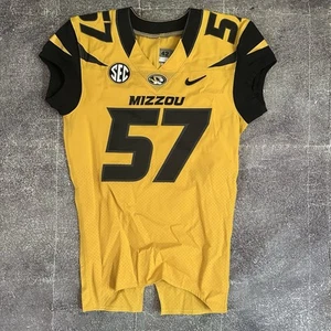 Men's 2012 Nike Team Missouri Mizzou Tigers Game Worn Used Football Jersey Sz 42 - Picture 1 of 7