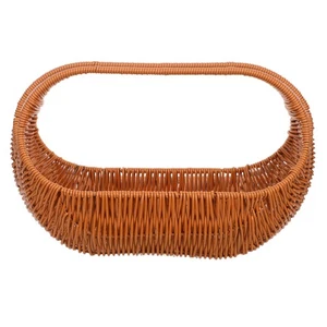  Cesto in rattan imitazione per matrimonio piccolo picnic tessitura fiore - Foto 1 di 18