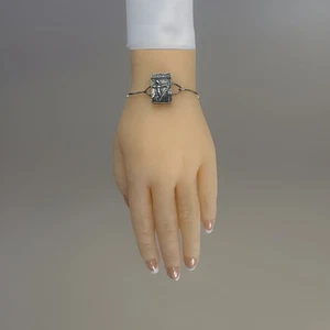 Sterling Bracelet With Intricate Archer Design Bangle Bracelet  Facet. Acid Test - Picture 1 of 11